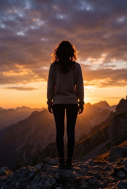 Силуэт на закате